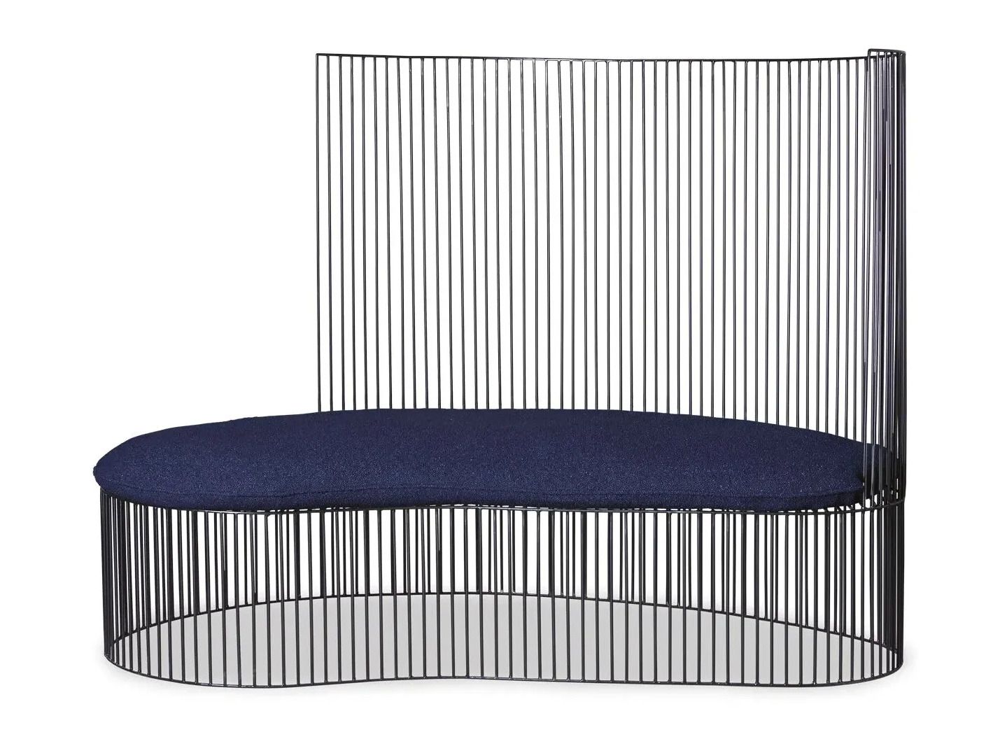 Металлический садовый спальный диван со спинкой Baxter метла ARCH-00145257