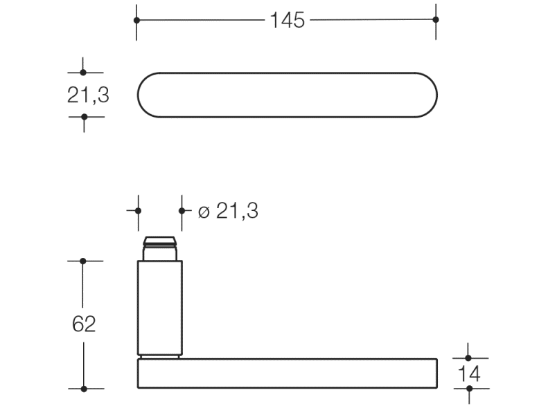 270XAH11.130 Комплект противопожарной защиты модель 271x HEWI Serie 270 | Edelstahl  - Вид №1