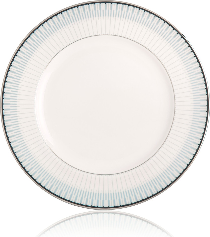 10649516 Noritake Тарелка закусочная Noritake "Богарт платиновый" 22см Фарфор костяной 