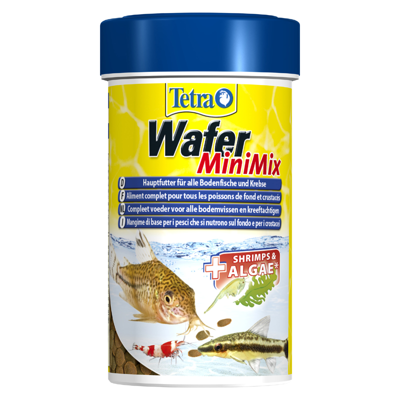 Т0055060 Корм для рыб Wafer mini mix в мини-чипсах для всех мелких донных рыб 100мл TETRA 