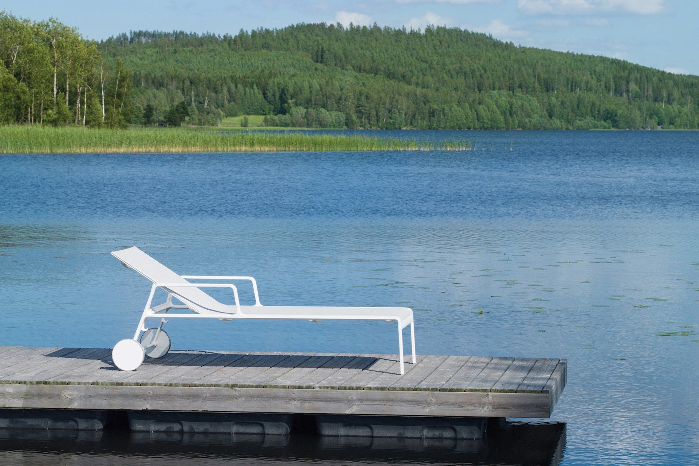 Садовая кровать с откидной спинкой из ткани Kettal Park Life ARCH-00112853 - Вид №2