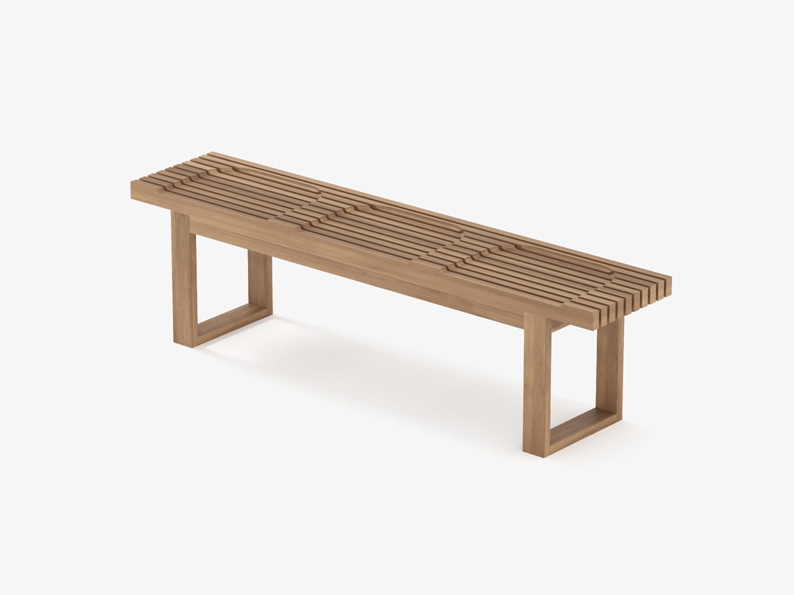 3-местная скамейка из массива дерева Air Division раковина ARCH-00096897 - Вид №8