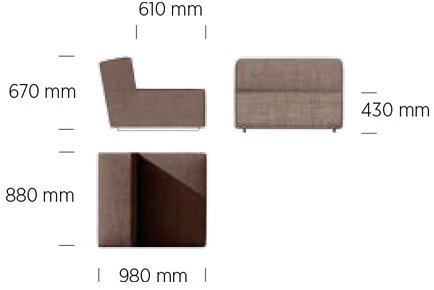 April Furniture Модульное модульное кресло из ткани Loopy sun-id-1423362 - Вид №5