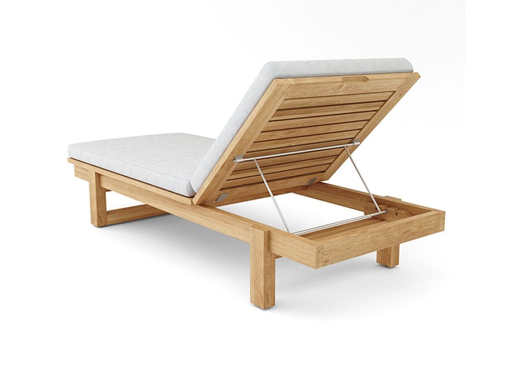 Садовая кровать с откидной спинкой из тикового дерева Walters Resort ARCH-00058640 - Вид №1