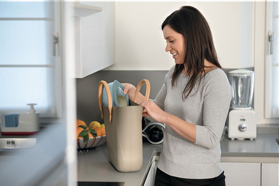 170702189 Контейнер для хранения store&more, 975 мл, голубой Guzzini  - Вид №1