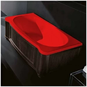 Ванна Gruppo treesse New Classic Young VTL-V6741-SX-WV-K красная прямоугольная левая венге