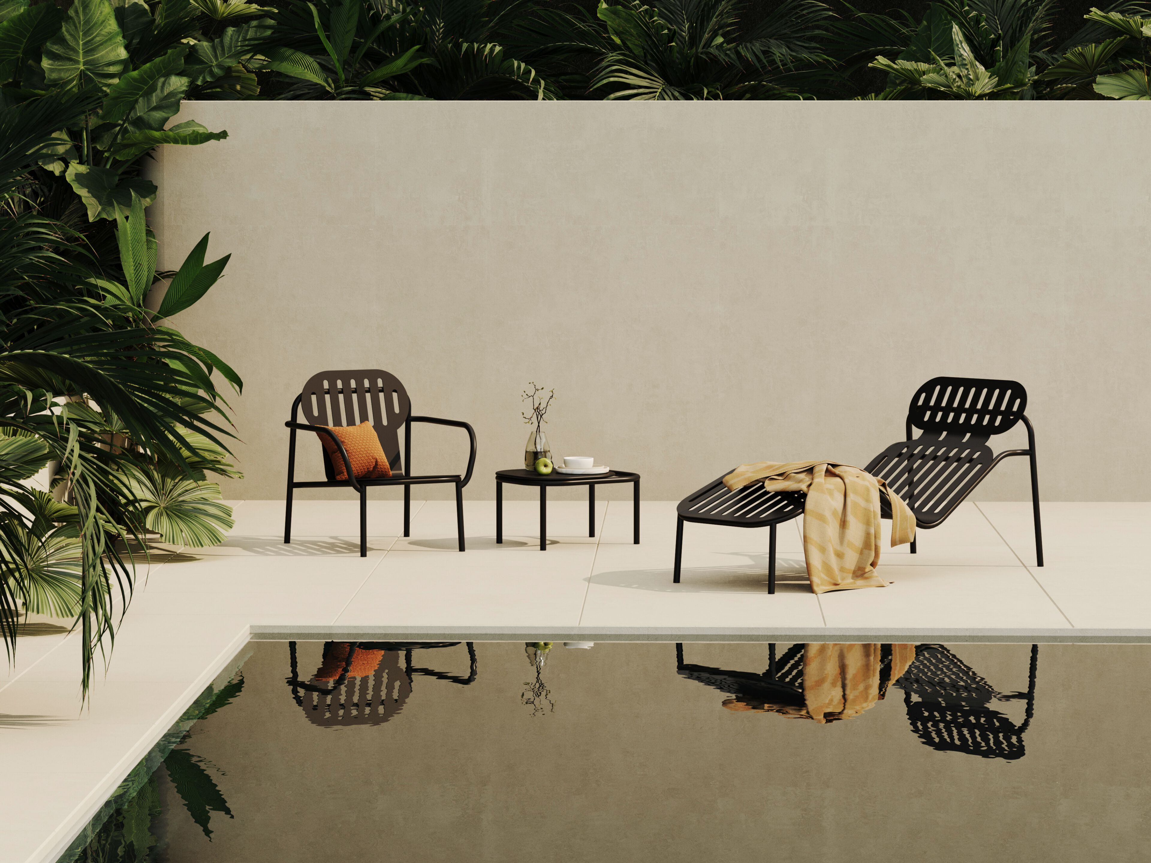 Алюминиевый стул с порошковым покрытием с подлокотниками Joyf Desert ARCH-00014545 - Вид №1