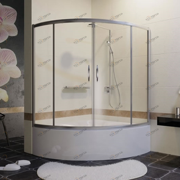 160X160GV501 Душевое ограждения на борт вынны GUTEWETTER Германия