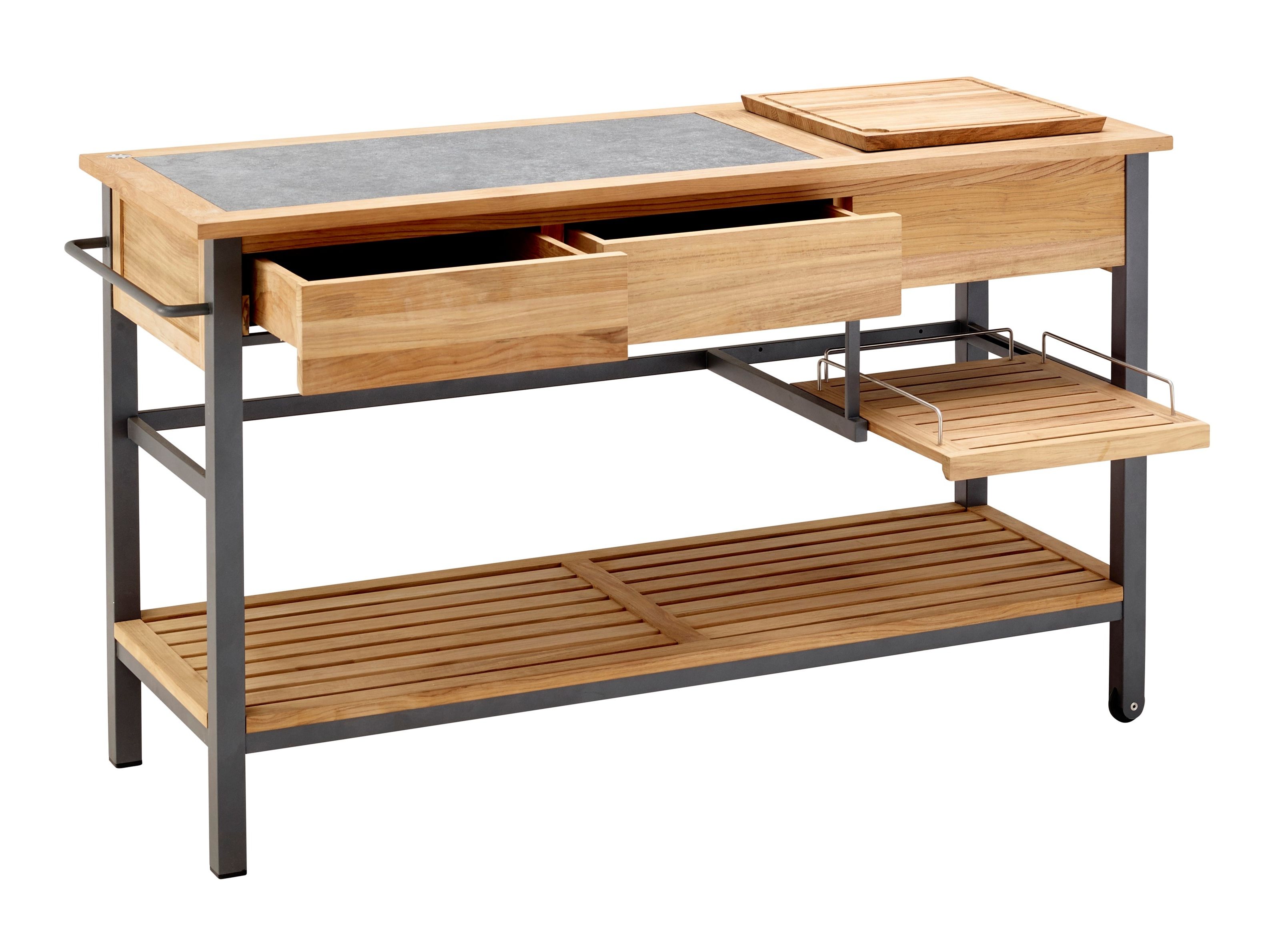 Садовая тележка из тикового дерева solpuri Butler ARCH-00028386 - Вид №1