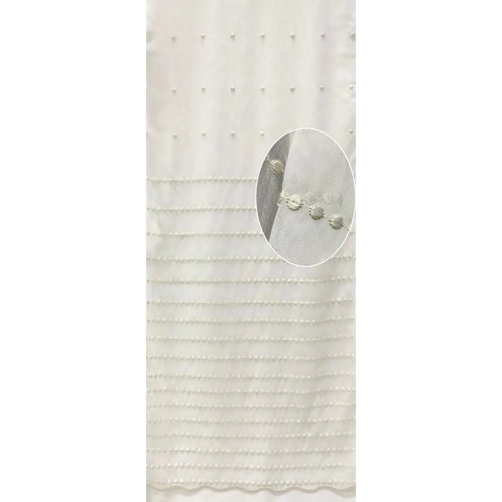 Тюль Santreyd 15130 V6 — серый сетчатый для изящных штор 89390562 STLM-1323424 - Вид №1