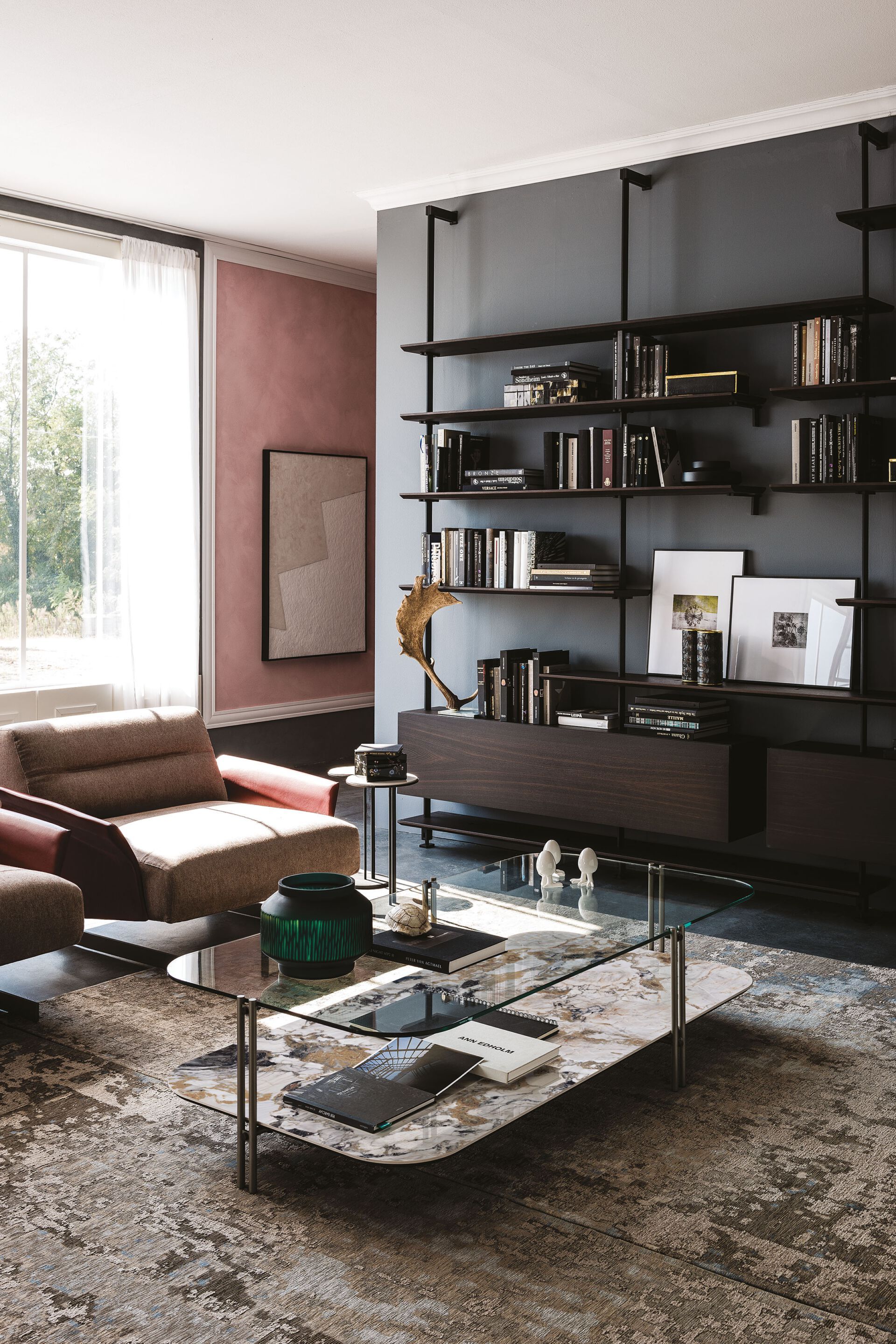 Низкий журнальный столик из хрусталя и керамики Cattelan italia BIPLANE ARCH-00099523 - Вид №2