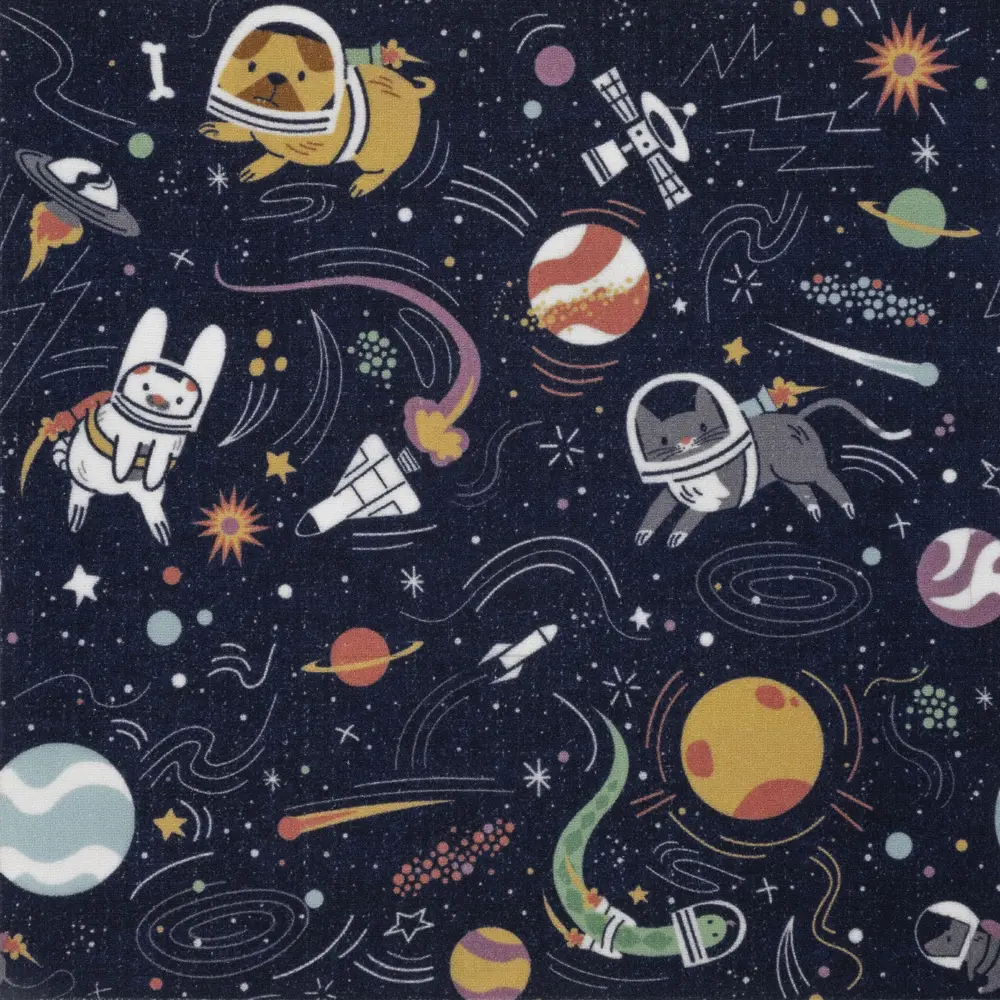 Ковровое покрытие «Space» 214_6700, 4 м, цвет синий РОЯЛТАФТ STLM-2127868