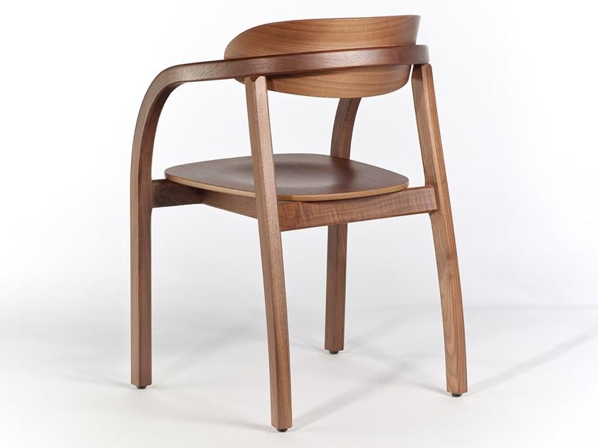 Wildspirit Стул деревянный с подлокотниками с открытой спинкой Arch sun-id-1510025 - Вид №3