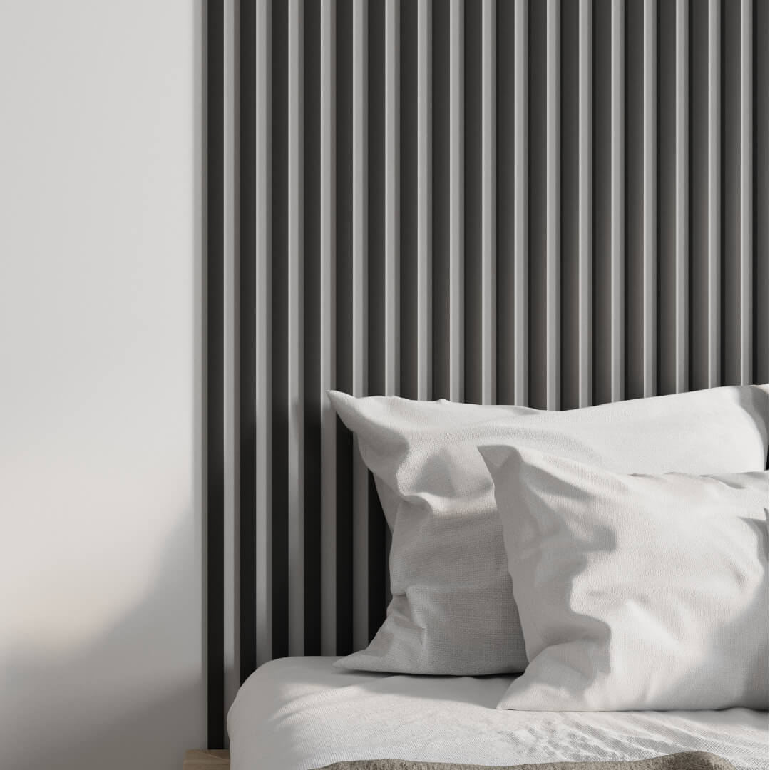 Интерьерная рейка МДФ STELLA Милана Black Edition 20*30*2700 (уп.8 шт.) Standart STSR-820 - Вид №1