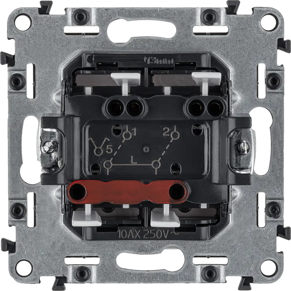 Выключатель встраиваемый Legrand Valena life двухклавишный цвет белый STLM-2102873 - Вид №2