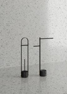 Мраморный держатель для туалетной щетки / туалетной щетки