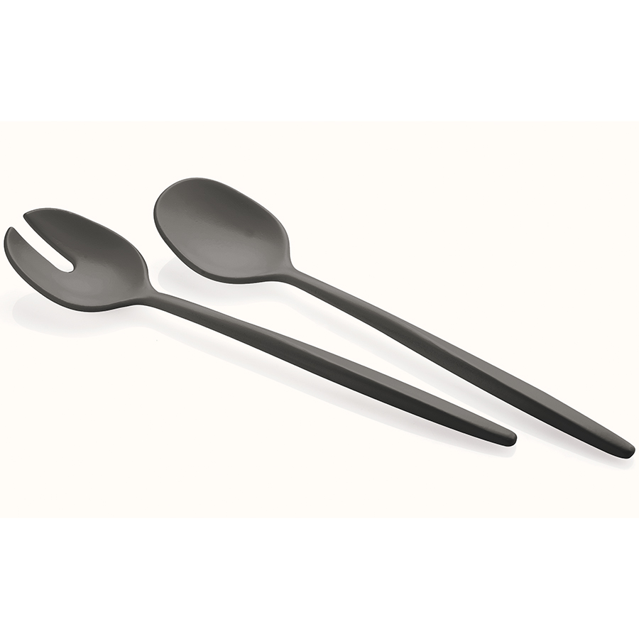 106152209 Приборы для салата tierra, черные, 2 шт. Guzzini 