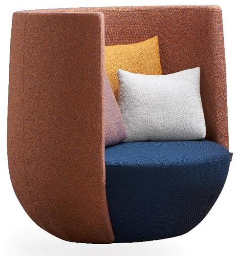 ROSSIN Вращающееся кресло с тканевой обивкой Nido sun-id-1440911 - Вид №2