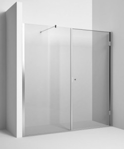 Rexa Design Фиксированное стекло с распашной дверцей REXA-ST124