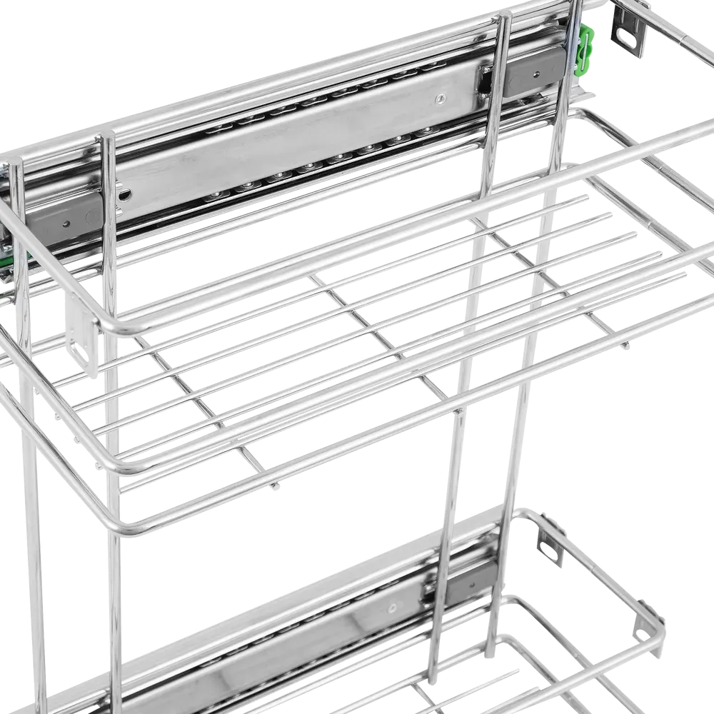 Бутылочница в верхний шкаф 15 см, хром Santreyd STLM-2178314 - Вид №2