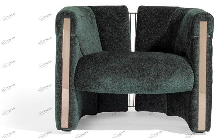 Visionnaire Кресло с обивкой из ткани с подлокотниками sun-id-1451089