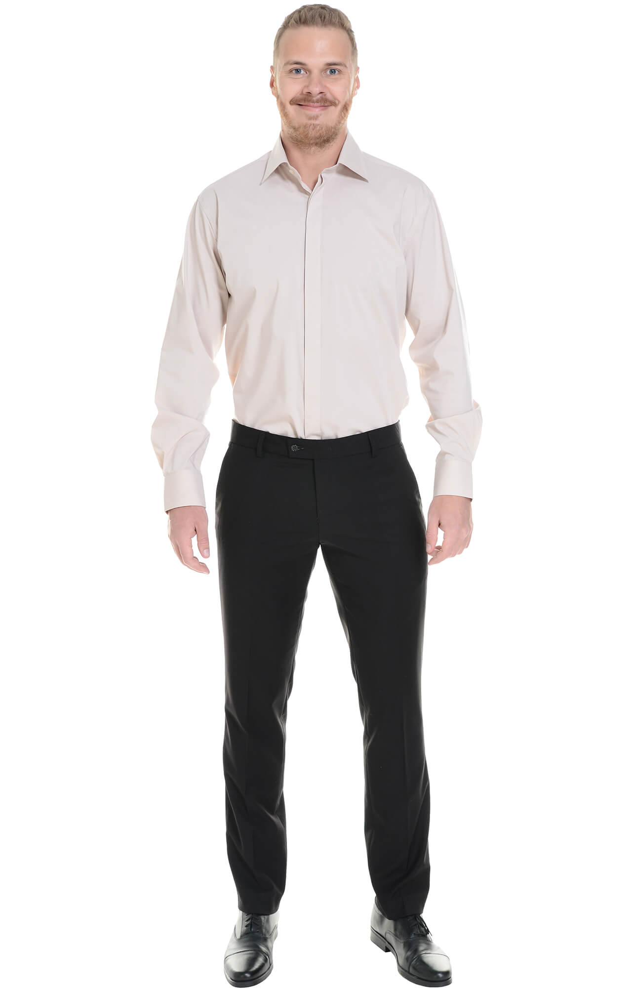 5030097 Рубашка мужская  beige El-Risto  Корпоративная одежда  размер 44/176-182  - Вид №2