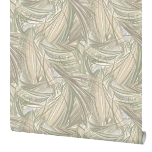 Обои флизелиновые Erismann Bolero зелёные 1.06 м 60137-04
