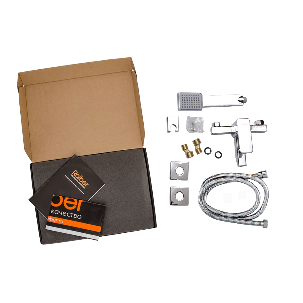 R1801 Смеситель для ванны однорычажный Raiber Grats  - Вид №2