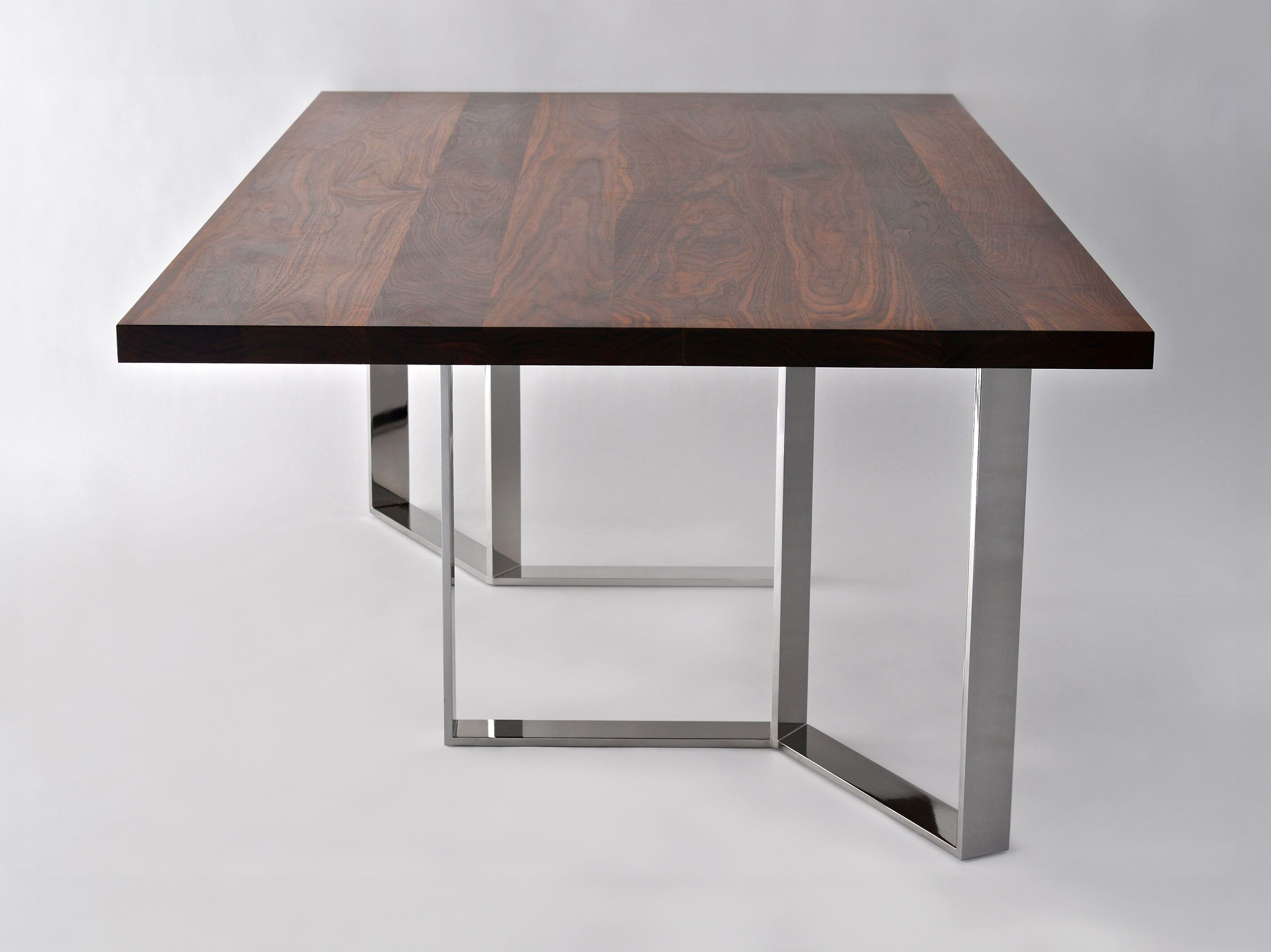Прямоугольный обеденный стол из стали и дерева Phase Design ROUNDHOUSE ARCH-00100865