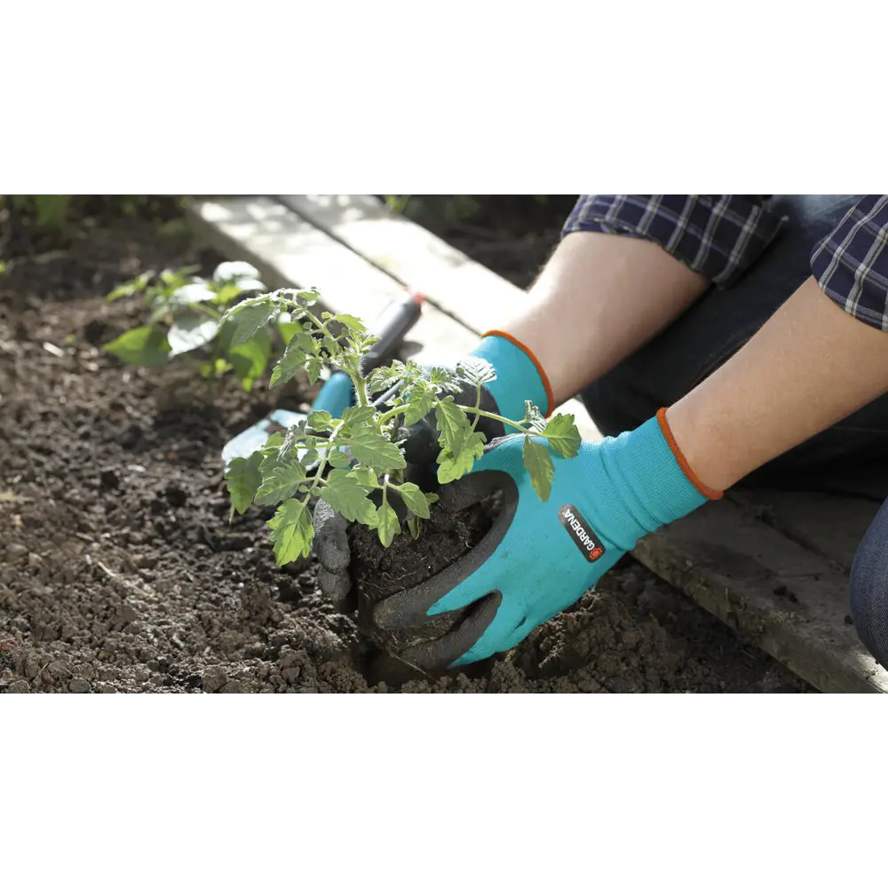 Перчатки нейлоновые с латексом Gardena размер 8 Santreyd STLM-2012457 - Вид №3