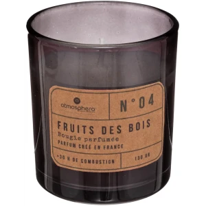 Свеча восковая ароматизированная Лесные ягоды черно-белая 7.8 см 130 г