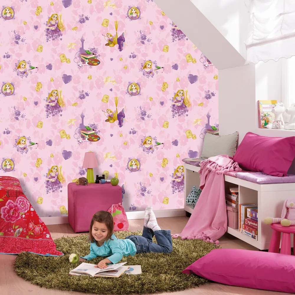 Обои флизелиновые Erismann Disney розовые 1.06 м E-D-003B STLM-2178284 - Вид №3