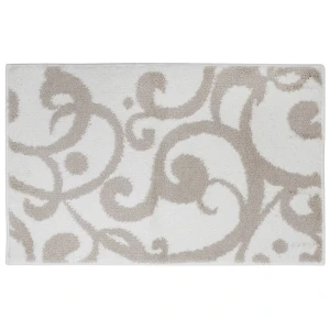 Коврик для ванной комнаты «Узоры» 50х80 см цвет бежевый