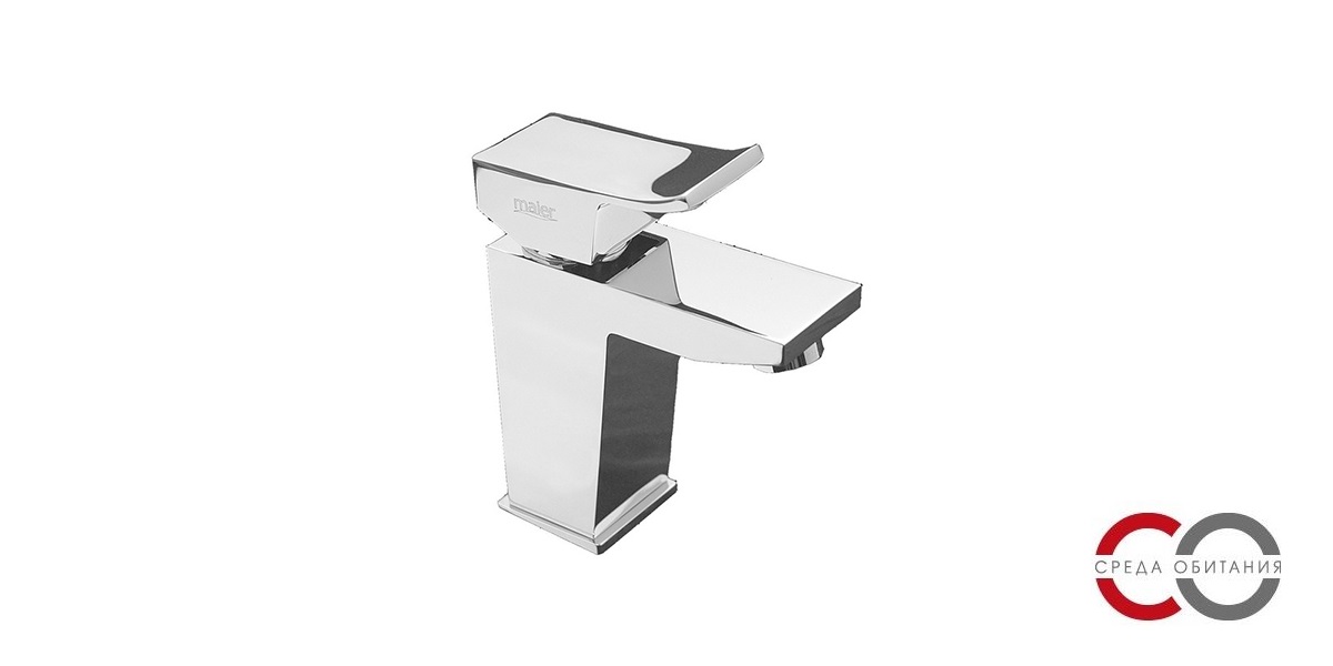 Однорычажный смеситель для раковины с клапаном клик-клак 52.004C MAIER SURF 52004C - Вид №1