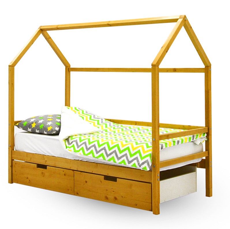 Кровать-домик детская деревянная Svogen БЕЛЬМАРКО  00-3833064 Бежевый Santreyd  - Вид №1