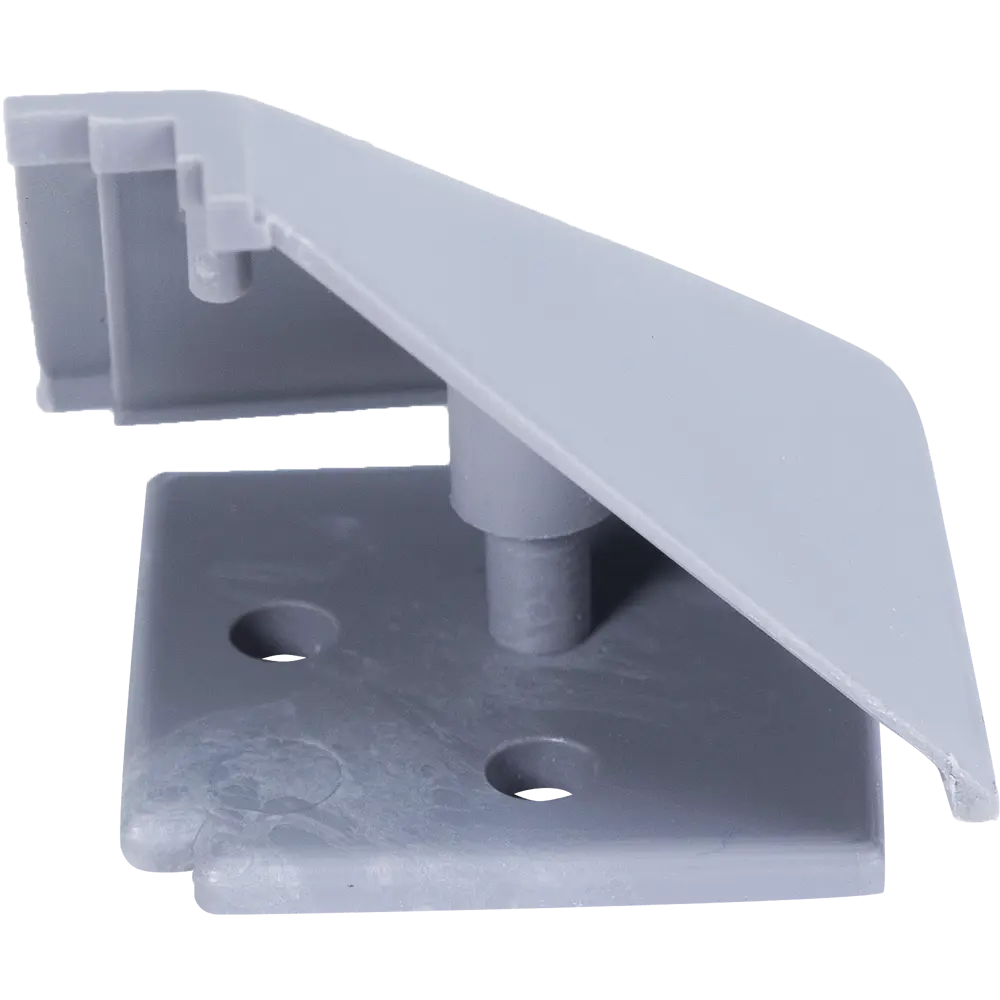 Заглушки к плинтусу ПВХ цвет серый 6 шт Santreyd STLM-2176327 - Вид №2