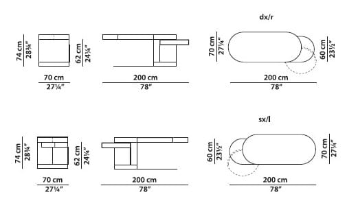 Кожаный письменный стол с ящиками Baxter смесь ARCH-00035486 - Вид №11