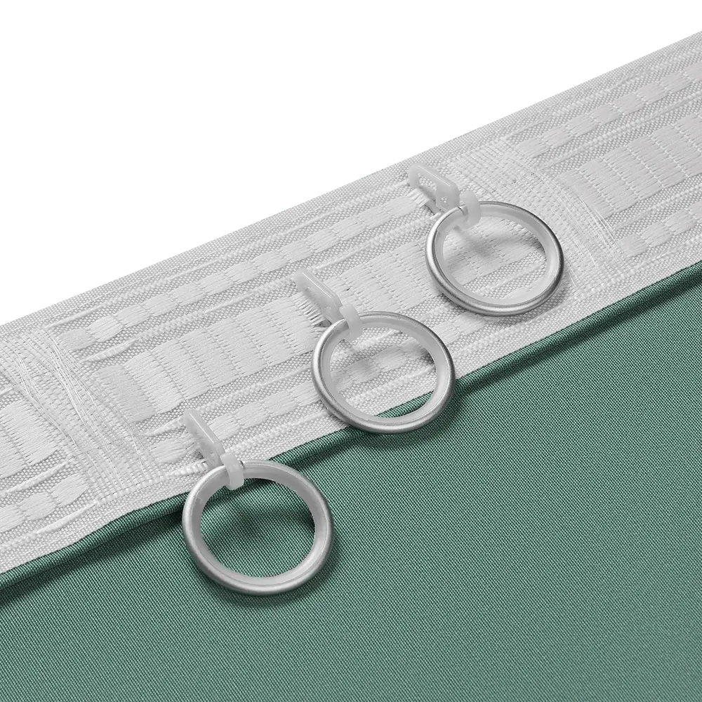 Штора на ленте со скрытыми петлями KREAFORTA Pharu 140x280 см цвет бирюзовый STLM-2007342 - Вид №4