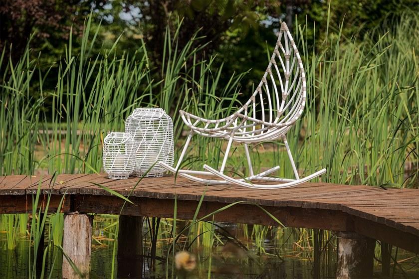 cbdesign Садовое кресло-качалка из алюминия Foglia N119n1 - Вид №1