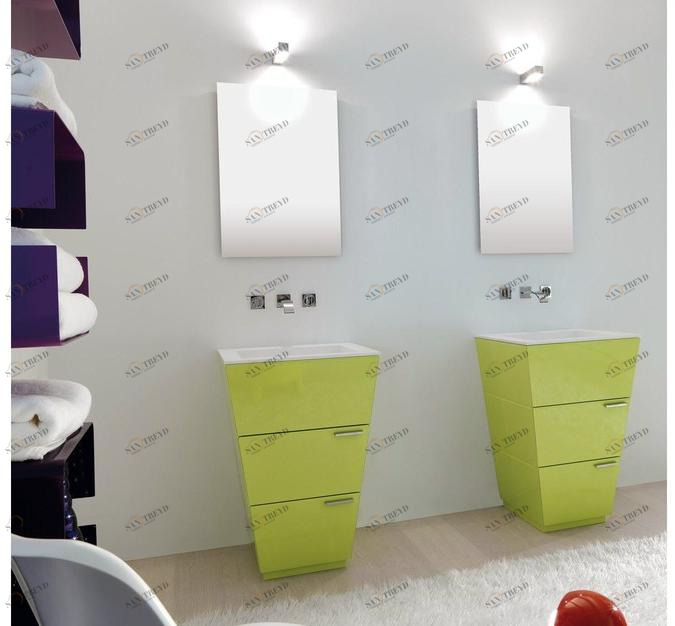 LASA IDEA Лаковая тумба под умывальник с ящиками Libeccio sun-id-1457018