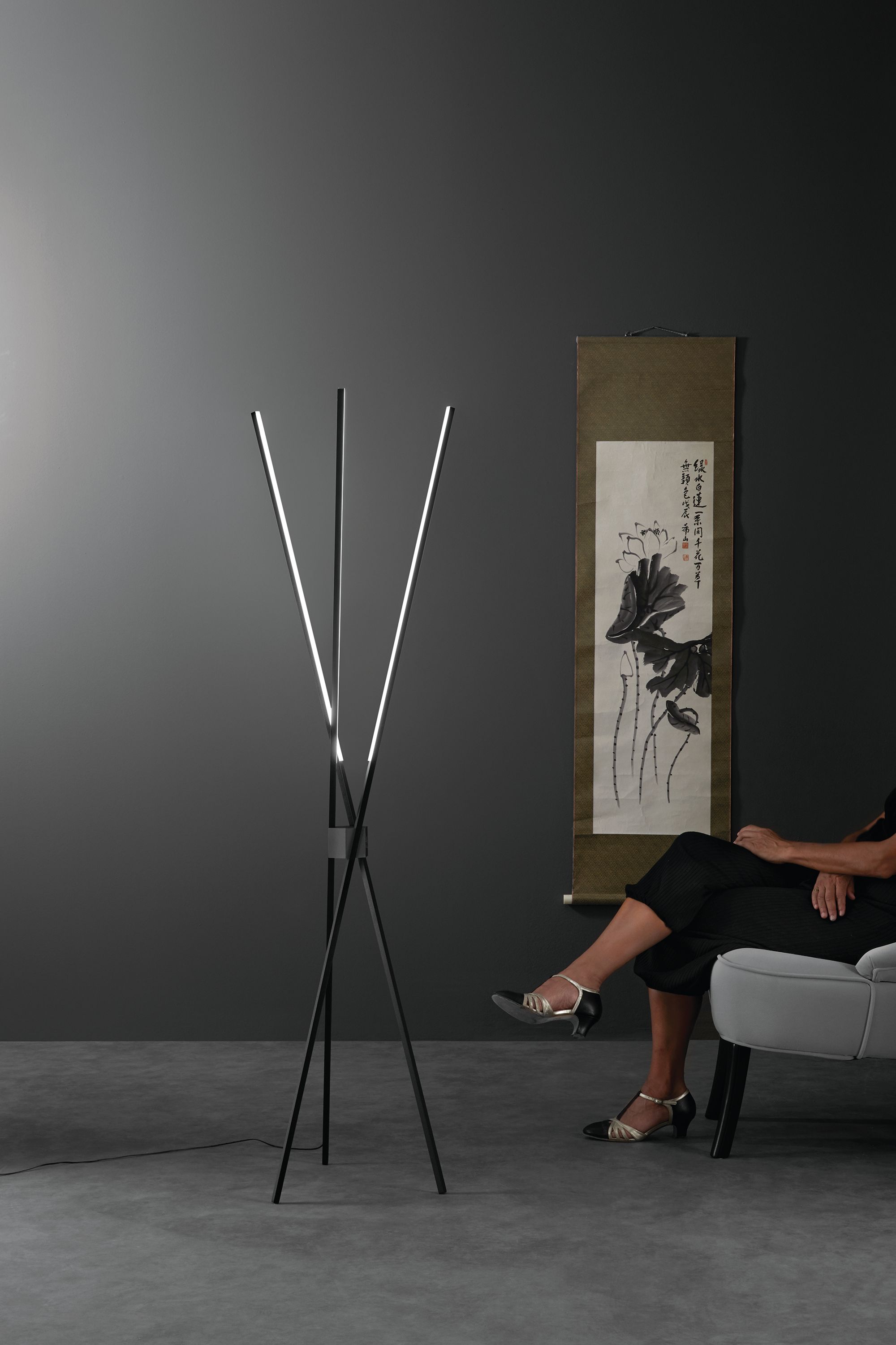 Алюминиевый светодиодный торшер Fan Europe Lighting Luce Ambiente Design ARCH-00086400 - Вид №1