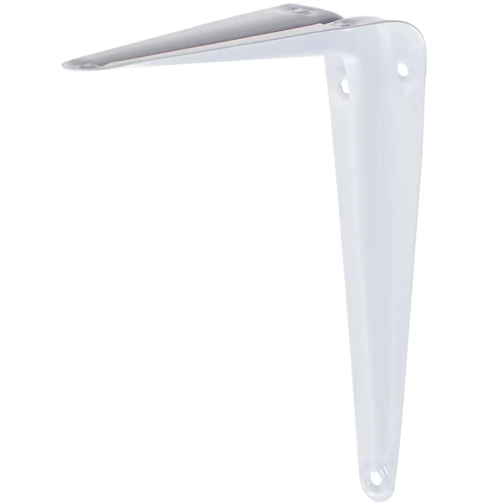 Кронштейн для полки Utility 12.5x15 см нагрузка до 10 кг металл цвет белый LARVIJ STLM-2105617 - Вид №1