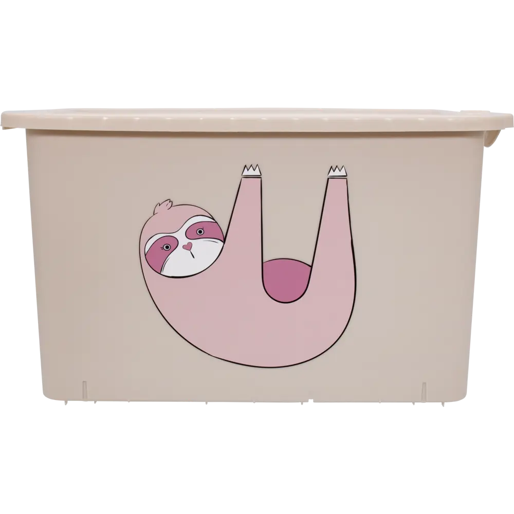 Контейнер Honey Animals Ленивец 39.5x24.1x23.1 см 15 л полипропилен цвет пудра Santreyd STLM-2089169 - Вид №2