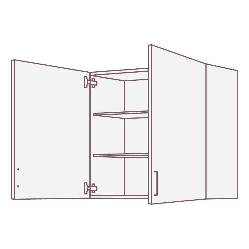 Шкафы навесные  EMV2D SIDAK SIST535-1319