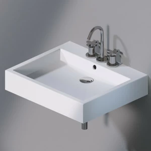 L255101 Подвесная раковина настенная прямоугольная A. e T. Italia  белая