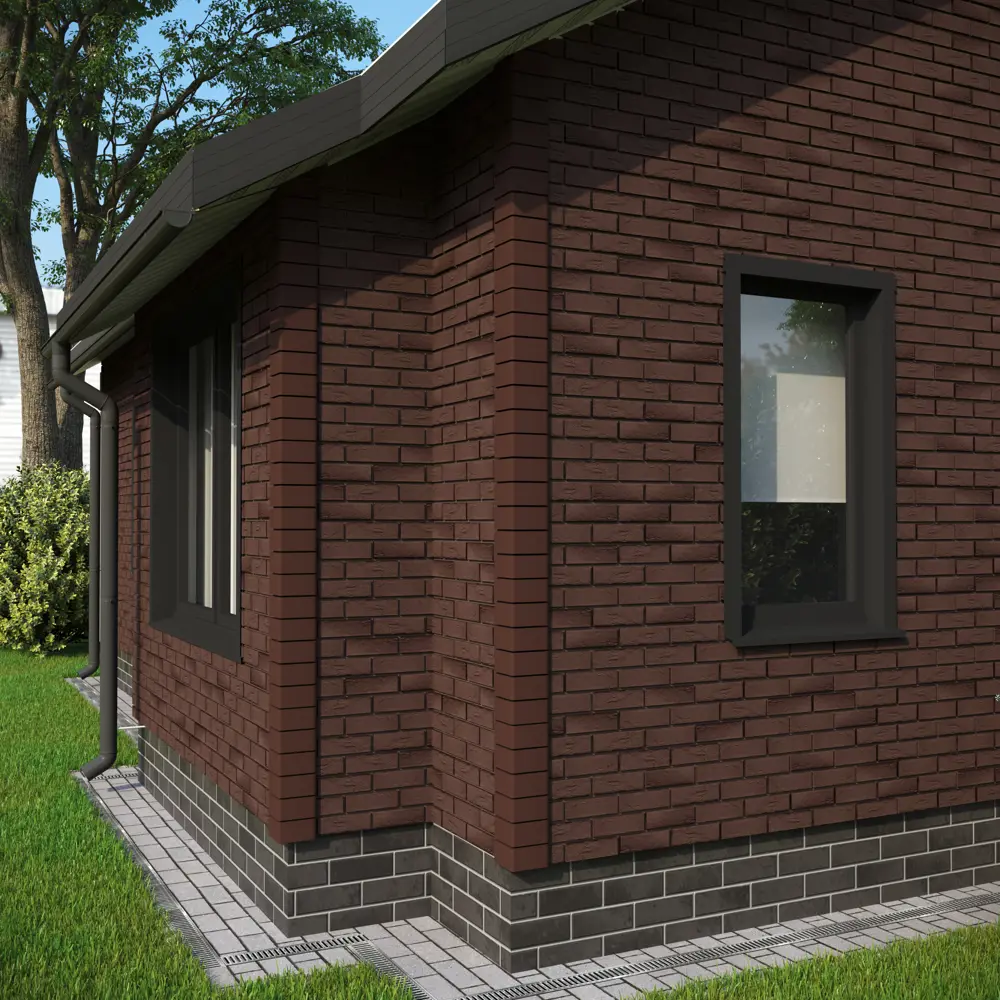 Угол наружный Grandline клинкерный кирпич цвет коричневый Grand Line STLM-2056598 - Вид №1