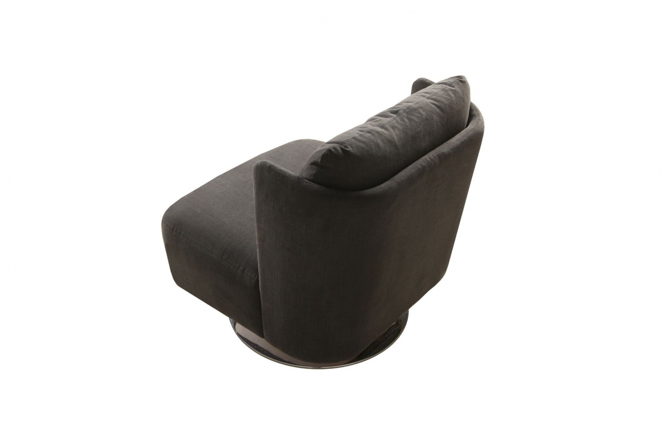 Кресло ALMA на круглом основании темно-серое SITS ALMA 191883 Серый - Вид №4