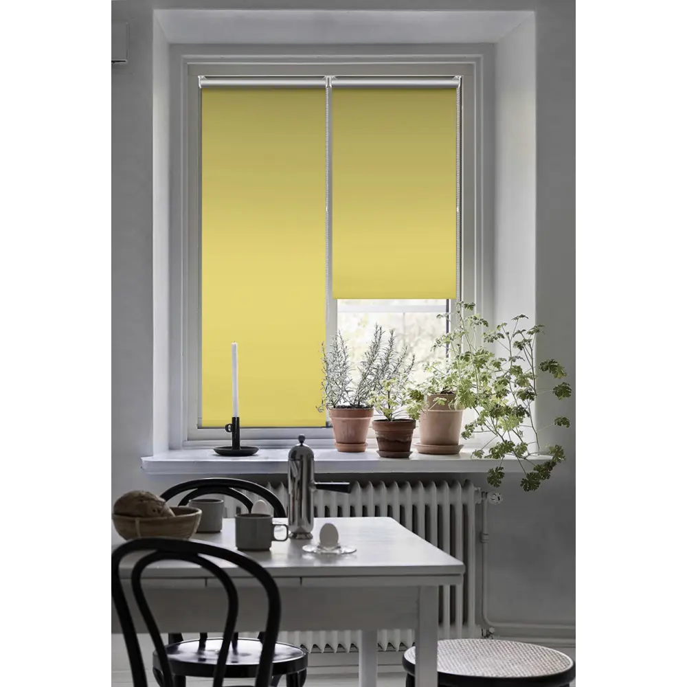 Штора рулонная блэкаут Эскар 70x160 см желтая Lime 5 BLACKOUT STLM-2140000 - Вид №5