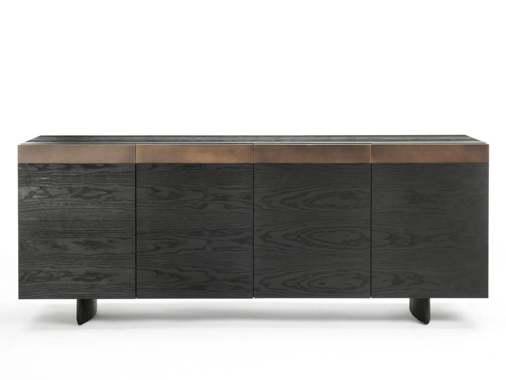 Шкаф из массива дерева и железных вставок Riva 1920 LINEAR ARCH-00023123 - Вид №2