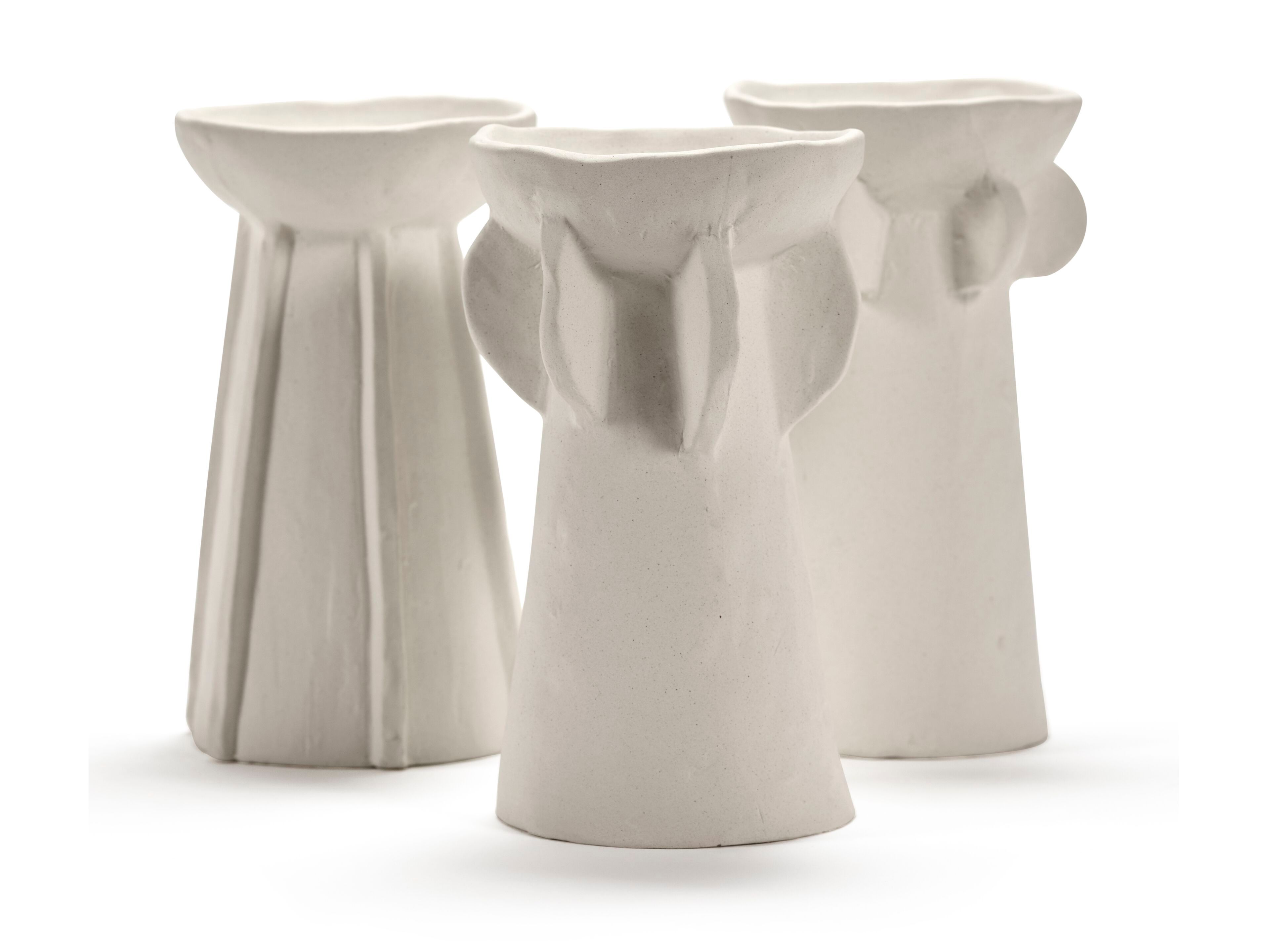 Набор из 3 круглых каменных ваз Serax Marie interior accessories ARCH-00105383